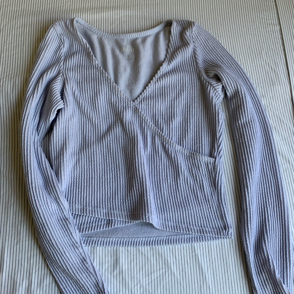 Light Blue Ribbed Long-Sleeve🩵